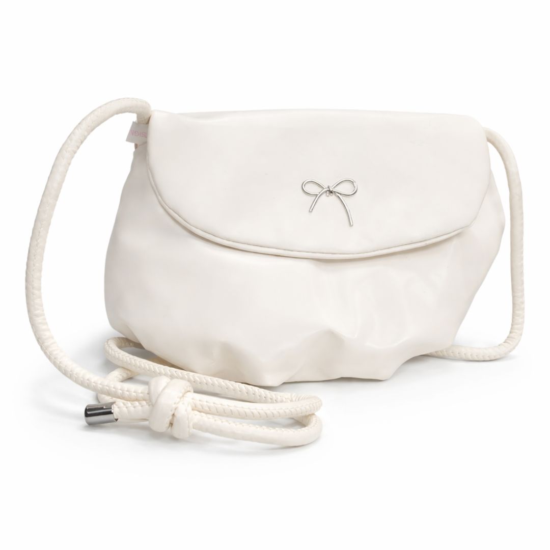Silky Smooth Crossbody Bag (White)